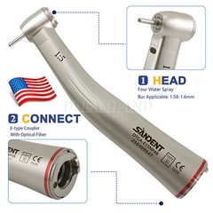 SANDENT Dental Electric Handpiece 1:5 Fiber Optic Contra Angle Standard E Type
