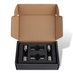 4x Flange Two Hole Pin Set Stainless Steel 1-1/8” and 1-5/8” Diameter