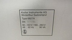 KISTLER INSTRUMENT 6827A BIPOLAR POWER SUPPLY AMPLIFIER 90-143V 180-264V 90VA