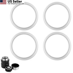 4pcs Replacement Rubber Gaskets Compatible for Thermos 6.1cm/2.4in, white