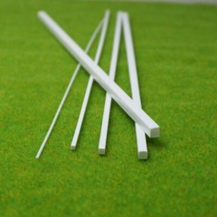 USA 10pcs 2mm x 9.84″ ABS Styrene Plastic Square Bar Rods Model Layout USA S/H