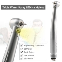 1-10* Dental Fiber Optic E-generator LED High Speed Handpiece 4Holes