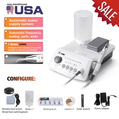 LED Ultrasonic Scaler Scaling Perio Endo Handpiece+Tips Dental
