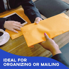 25 Pack 9X12 Manilla Envelopes Self Seal, 100 GSM Brown Kraft Large Envelopes fo