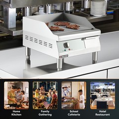 Wilprep 16″ Electric Countertop Griddle – 110V, 1750W, Used