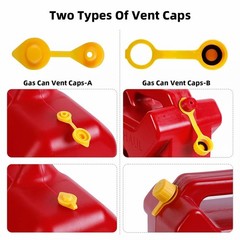 5X Replacement Gas Can Spout Nozzle Vent Kit For Plastic Gas Cans Old Style Caps