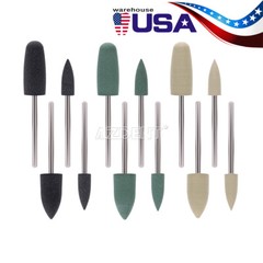 12pcs Dental Silicone Polishers Resin Base Acrylic Polishing Burs HP0412 2.35mm