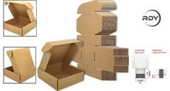 Sturdy 6x6x2 Inches Brown Corrugated Boxes – Set of 50 for Hassle-Free Packing
