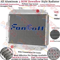 2146090H10 3 Row Aluminum Radiator For 1988-1992 Nissan H20 Forklift A10-A25 AT
