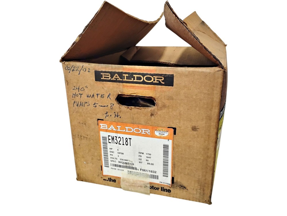 Baldor EM3218T 230/460 V 1750 RPM 5 HP Super-E Motor