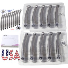 10 ASkeadnt NSK Style Dental High Speed Handpiece Push Button Standard 4 Hole M4