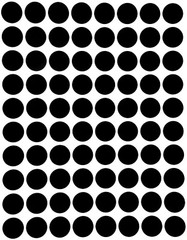 Black Color-Coding Labels in Various Sizes 8MM-38MM (¼ ” – 1 ½ “) 15 Sheets
