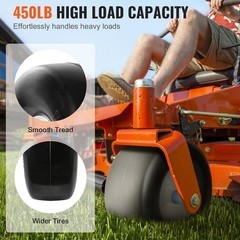 Flat-free 13×5-6in PU Tires with Rim 3.25-5.9in Centered Hub 3/4in Bushing