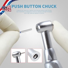For NSK Dental Low Speed Contra Angle Handpiece Push Button Fit FG 1.6mm Burs
