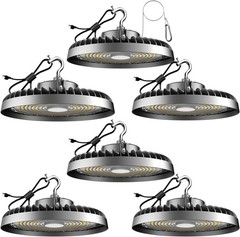 Lightdot Upgraded 200W 6-Pack High Bay LED Shop Light 30000lm (Eqv.800W MH/HPS)