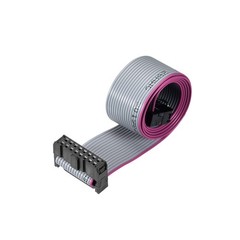 IDC Wire Flat Ribbon Cable FC/FC Connector A-type 16-Pin 2.54mm Pitch 50cm Gray