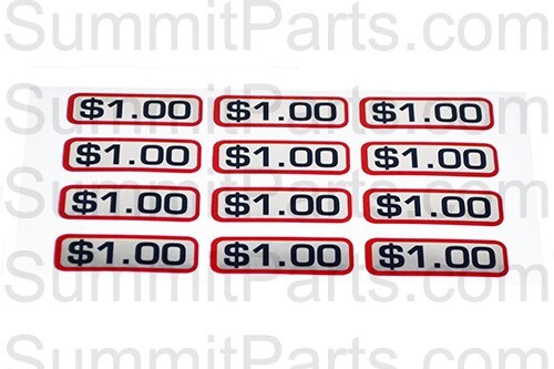00-9104-8 DECAL $1.00 SLIDE, FOR GREENWALD