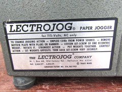 Lectrojog Model 444 Benchtop Tilt Rack Paper Handling Jogging Jogger
