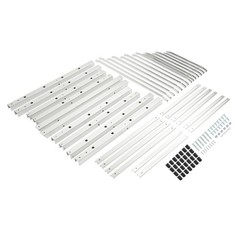7-Tier Horizontal Storage Rack 5FTx 3FTx5 1/2FT Floor Standing Lumber For Garage