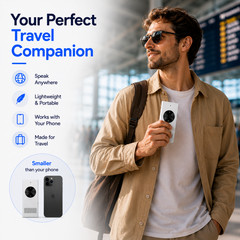 ENENCE PRO | Language Translator Device, Two Way Real-Time Voice Translation
