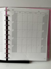 Tul Discbound Notebook Planner Letter Size Hot Pink Poly Cover with 2 Gel Pens
