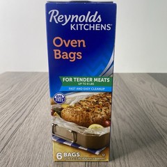 Reynolds Kitchens Wrap Oven Bags Large 16″ X 17.5″ 6 / Box New BPA Free 8 lbs.