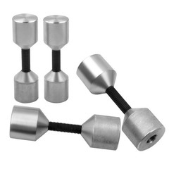 4x Flange Two Hole Pin Set Stainless Steel 1-1/8” and 1-5/8” Diameter