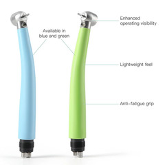 E-generator Dental High Speed Handpiece LED Fiber Optic Turbine Light Body 2/4 H