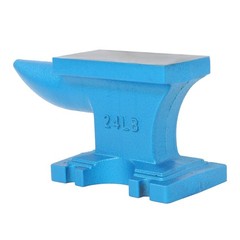 Heat Treated 24Lbs Hard Round Horn Forging Tool Cast Iron Anvil Blacksmith Anvil