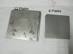 18X Flat Steel Square Plate Square 6x 200mm x 200mm x 2mm 12x 10×10 x 2mm