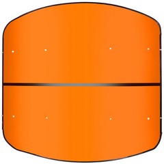 Orange 52″ X 52″ Tuff Top ROPS Canopy For Tractor and Mowers Umbrella