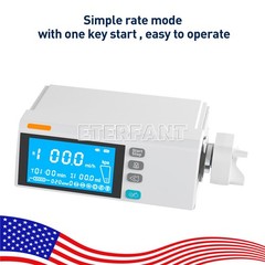 4.3 Inch Color Touch Screen Syringe Pump Stackable Design Medical/Lab Use US