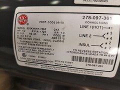 Us Motors 1/2hp 1725 Rpm V115 60hz 1 Ph-s55kxnyh-7365