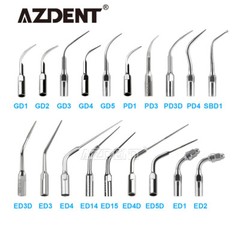 19 Type Dental Ultrasonic Scaler Scaling Endo Perio Tips Fit for NSK SATELEC DTE