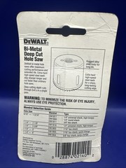 New DeWALT Deep Cut Hole Saw 1 1/8″ DW1829 Bi Metal USA 29mm 1 3/4” Depth