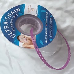 3Rolls Dental Orthodontic Elastolink Chain Long & Short & Continuous Purple