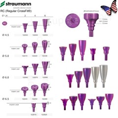 US 5P/k Dental Healing Abutment & Closure Cap Fit Nobel Straumann Hiossen Osstem
