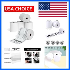 2-1/4″ X 85′ Thermal Paper Rolls for Credit Card -2.25 x 85 ft Thermal Paper …