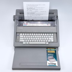 Brother Model GX-7500 Correctronic Electric Typewriter Tested See Video