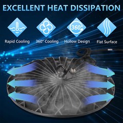 10 Pack 200W UFO LED High Bay Light Factory Warehouse Commercial Light Fixtures