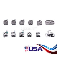 10X Dental Orthodontic Self Ligating Bracket MIM Braces Mini Roth.022 Hooks 345