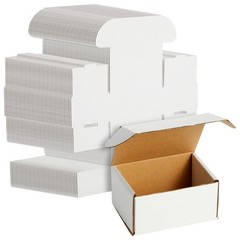 Stockroom Plus Mailing Box – 50 Pack, White, 4 x 3 x 2 Inch Corrugated Cardbo…