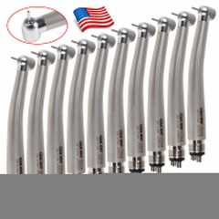 1-10 Packs SANDENT Dental High Speed Handpiece Standard Push Button 4 Holes