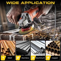 10 Pack 4-1/2 x 1/4 x 7/8 Grinding Wheels Metal Steel Angle Grinder Disc 4.5 in