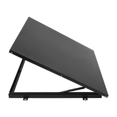 Aluminum Alloy Roof Hatch 27.5*27.5in Roof Access Hatch Roof Security Door Black