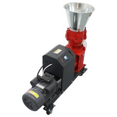220V Farm Feed Pellet Mill Machine Pelletizer with 4mm Plate 150-200KG/h 4Roller