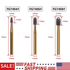 Dental Carbide Burs Trimming & Finishing Egg Football FG 7404 7406 7408