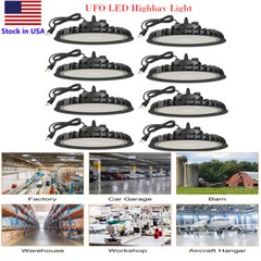 100W UFO LED High Bay Light Factory Industrial Warehouse Commercial Light 8PCS