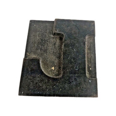 Antique Wood Letterpress Letter J Type Print Block – 2″ x 1.75″