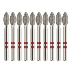 Zirconia Cutting Diamonds Egg Football Burs Z368/023F Fine Grit Friction Grip FG